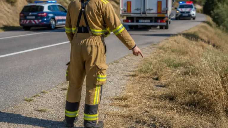 Detenido un camionero en Agullana tras arrojar una colilla y descubrirse que incumplía una orden de alejamiento