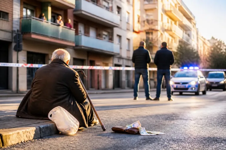Detenidos dos hombres por un atraco violento a un octogenario en Badalona