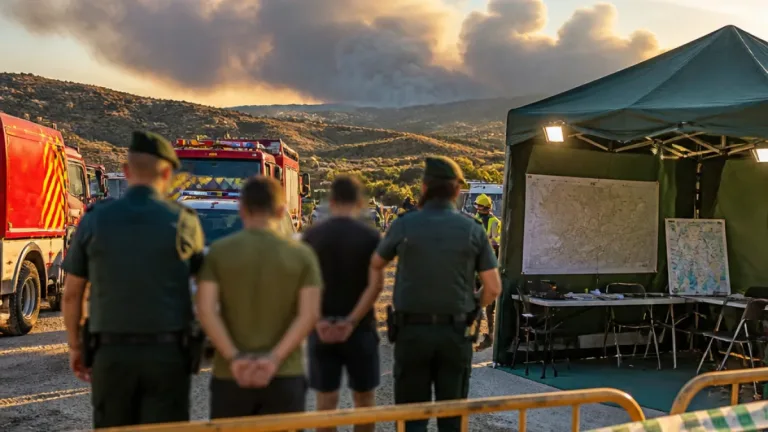 Detenidos dos vecinos en Los Gallardos por desobedecer órdenes en el incendio mortal