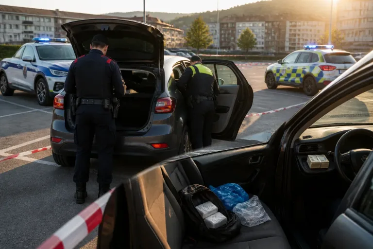 Detenidos en Barakaldo tras localizar más de 2,3 kg de cocaína en un vehículo