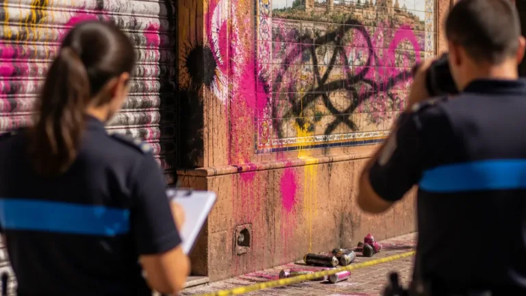 Detenidos tres jóvenes por grafitis que causaron más de 3.000 € en Talavera de la Reina