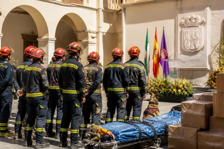 Diez bomberos del CPEI vuelven tras seis días de rescate en Venezuela y reciben homenaje institucional