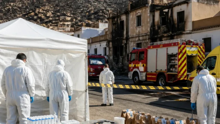 Diez de las 13 víctimas del incendio de Los Gallardos ya han sido identificadas