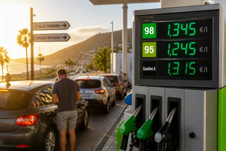 Dónde llenar el depósito hoy en Santa Cruz de Tenerife: estaciones con los precios más bajos