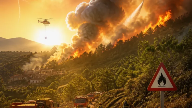 Dos incendios activos en Galicia dejan 265 hectáreas afectadas; 100 en Ribas de Sil