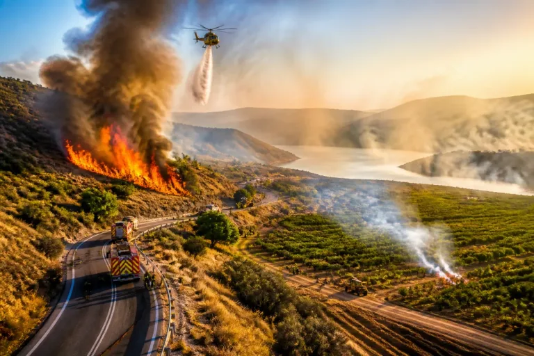 Dos incendios en Lorca activan el Plan Infomur y obligan a movilizar medios terrestres y aéreos