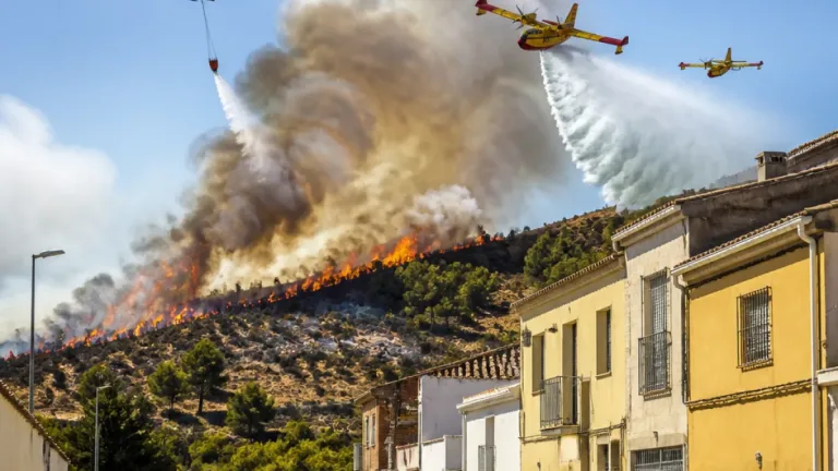 Dos municipios de Ciudad Real confinados por un incendio que alcanza nivel 2