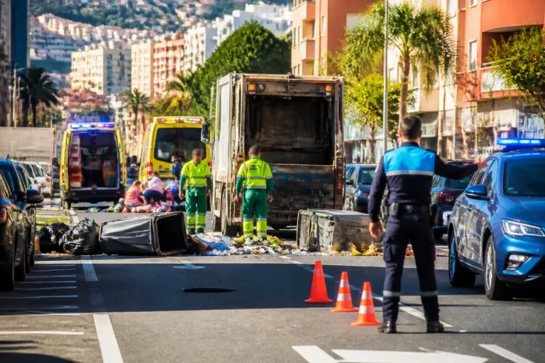 Dos operarios heridos durante la recogida de basura en Las Palmas de Gran Canaria