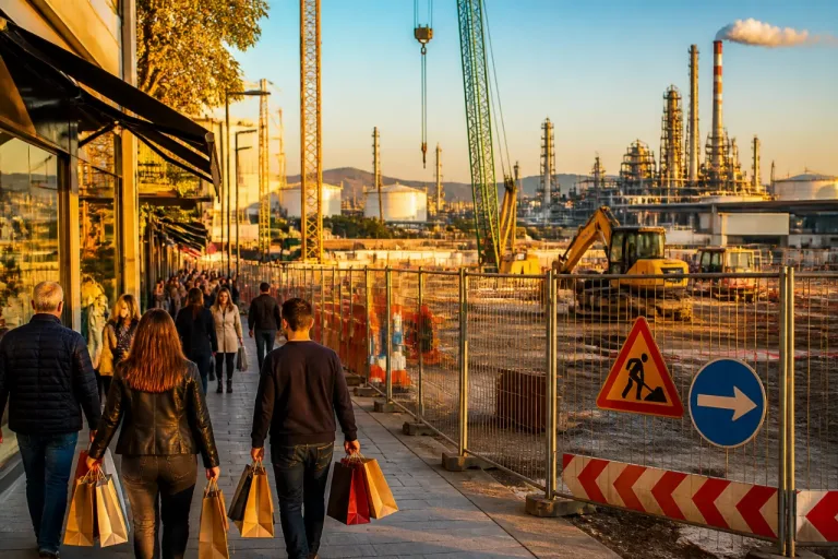 Comercio y gasto de los hogares impulsaron a Santander; construcción y minas, en negativo
