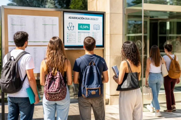 Andalucía adjudica 52.436 plazas: Sanidad y Educación copan la demanda y bajan levemente las notas