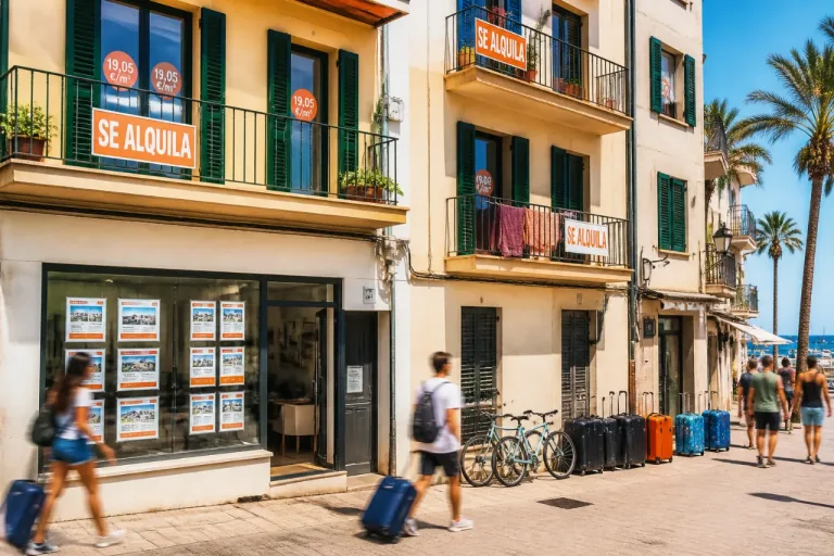El alquiler en Baleares alcanza 19,05 €/m² y sitúa al archipiélago como la segunda comunidad más cara