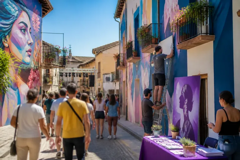 El festival Astarté en Iniesta impulsa el arte urbano y la visibilidad femenina en Cuenca