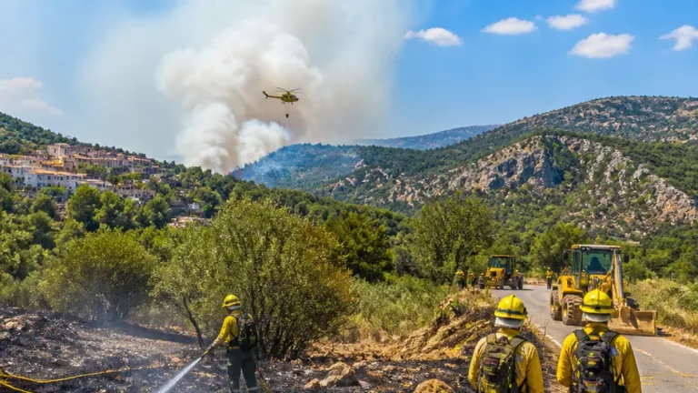 El fuego en Lucena del Cid queda controlado; activos medios en Cabanes ante riesgo alto