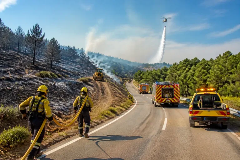 El incendio de Alcubierre avanza en Leciñena: 2.200 hectáreas arrasadas y evolución favorable