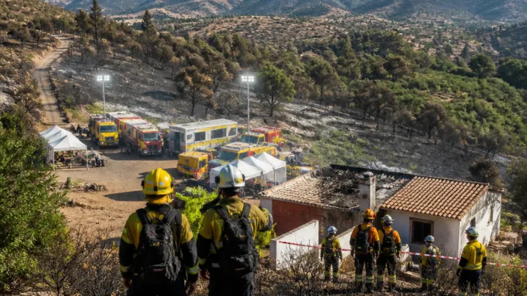 El incendio de Los Gallardos se estanca en 6.600 hectáreas y abre «perspectivas favorables» para su estabilización