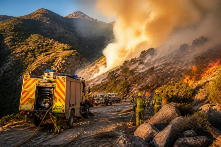 El Infoex actúa en un incendio declarado en alta montaña en Tornavacas