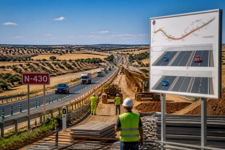 El Ministerio plantea convertir la N-430 entre Santa Amalia y Ciudad Real en vía de altas prestaciones