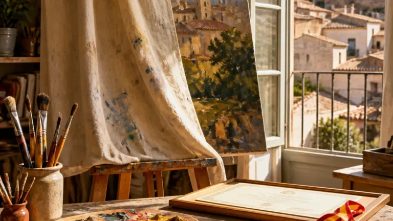 El pintor afincado en Cáceres Manuel Pastrana, premiado a nivel nacional por su retrato de Fleming