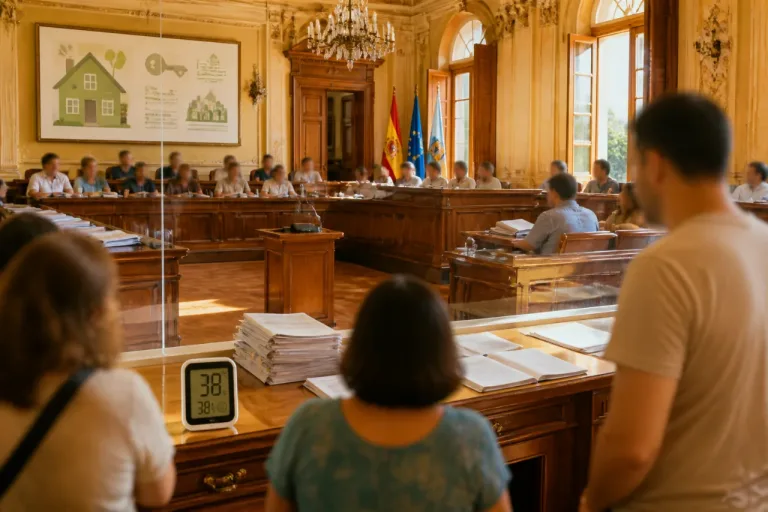 El pleno de Ourense rechaza declarar la ciudad zona tensionada y aviva el debate sobre vivienda