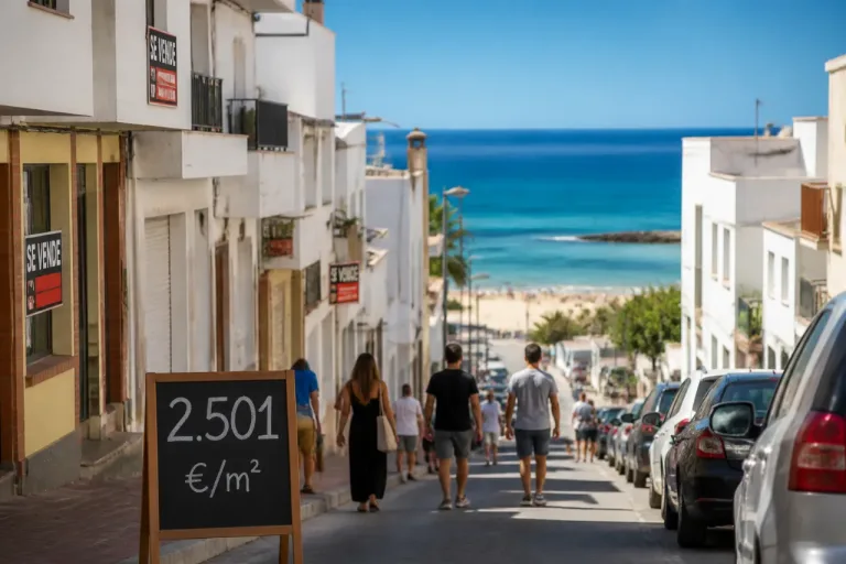 El precio de la vivienda en Barbate alcanza los 2.501 €/m² y sigue al alza pese a la corrección mensual
