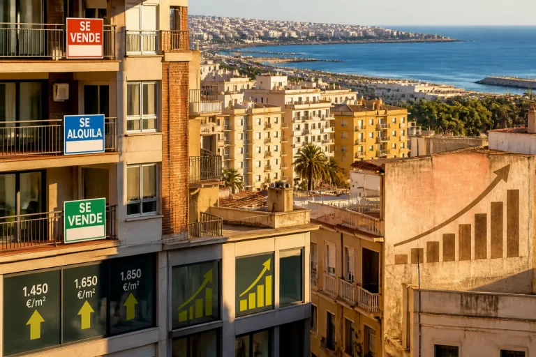 El precio de la vivienda usada en Almería se dispara: sube un 15,5% en un año