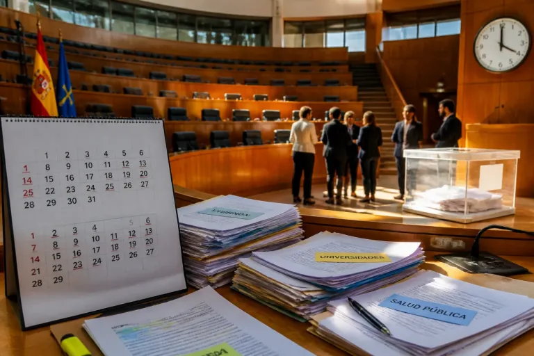 El Principado afronta ocho meses decisivos con más de veinte leyes aún pendientes