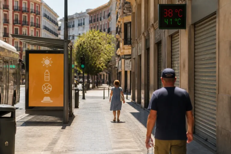 Bilbao en alerta naranja por máximas de hasta 38 ºC y sensación térmica de 41 ºC