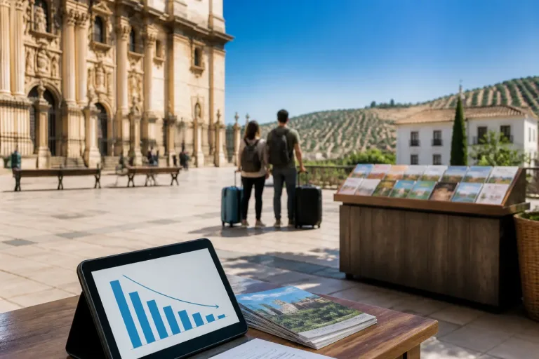El turismo en Jaén cae en mayo: viajeros y pernoctaciones retroceden pese al crecimiento acumulado
