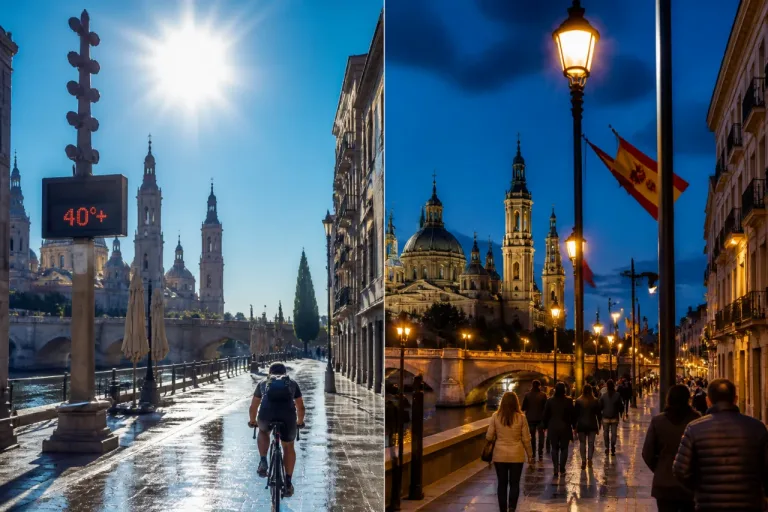 El verano en Zaragoza: contraste de temperaturas y debate sobre la imagen de la ciudad