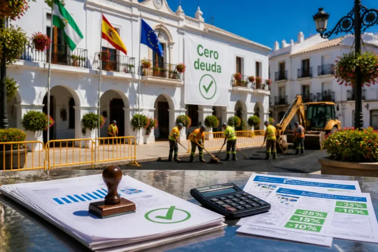 Estepona cumple un año sin deuda y refuerza inversión y alivio fiscal
