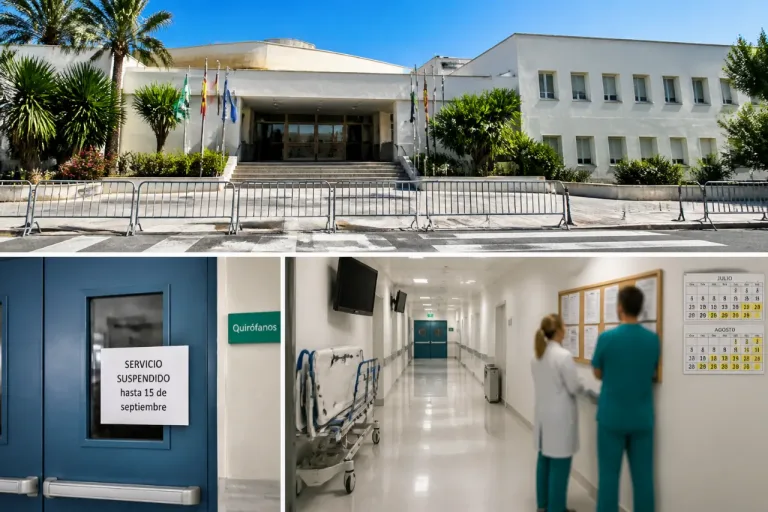 Estepona: el hospital local mantendrá cerrados los quirófanos hasta el 15 de septiembre por falta de personal