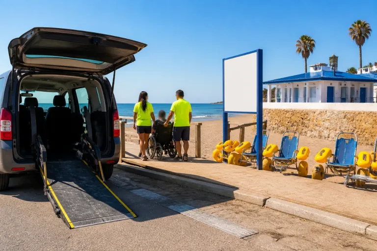 Estepona inicia la temporada de baños asistidos para personas con discapacidad y movilidad reducida