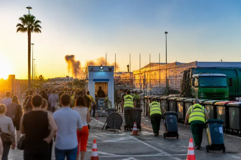 Estepona refuerza controles y limpieza en el Parque Ferial durante la Feria hasta el 12 de julio