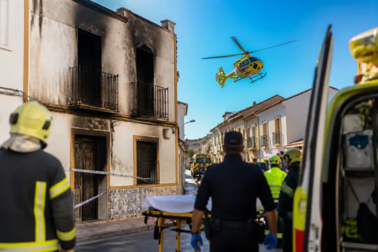 Fallece en Sevilla el menor de 16 años trasladado tras el incendio de una casa en Andújar