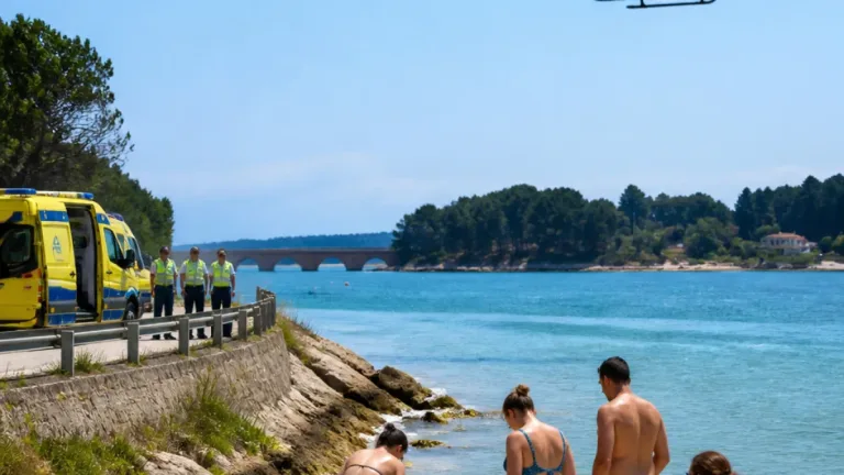 Fallece un hombre de Cambados tras sufrir una indisposición mientras nadaba en O Bao