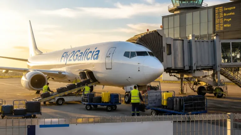 Fly2Galicia establece base en Santiago de Compostela y estrena ruta a Zaragoza