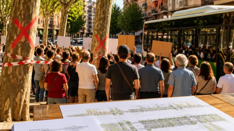 Foro Social recrimina la rotonda de Vara de Rey por coste, arbolado y seguridad vial