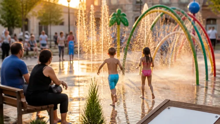 Fresno el Viejo estrena un Splash Park con chorros interactivos y horario de verano