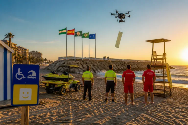 Fuengirola certifica la excelencia de sus playas: todos los distintivos ondean en el litoral
