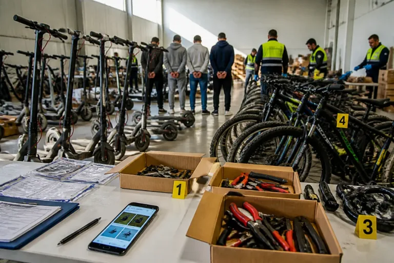 Fuenlabrada: detenidos cuatro por el robo organizado de patinetes y bicicletas
