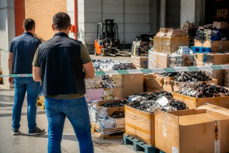Fuenlabrada: intervención policial de más de 16.800 productos tecnológicos falsos en una nave