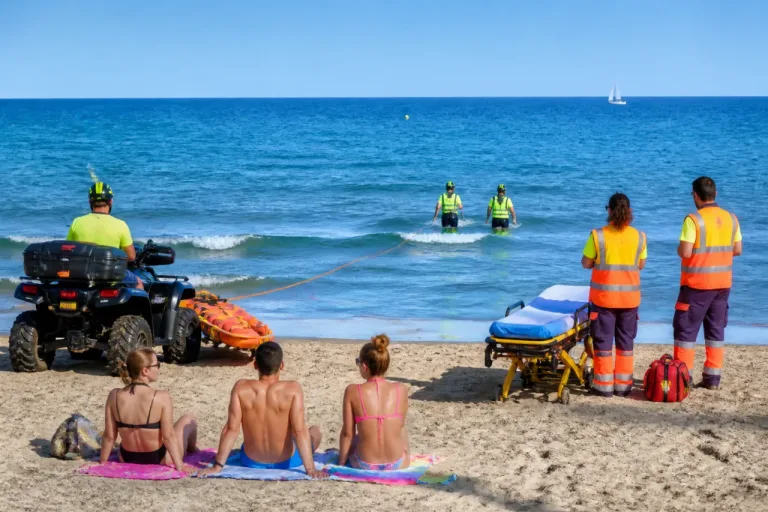 Gandia: Policía Local salva a tres bañistas en la playa y se activa el servicio de socorrismo