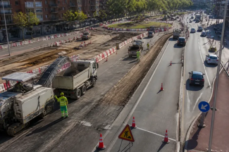 Getafe inicia la reparación de la calle Leganés en tres fases para minimizar molestias