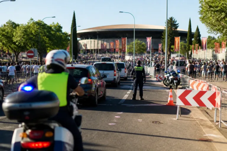 Getafe sufre colapso de movilidad por Mad Cool: 100 sanciones y cierre del parking del Coliseum