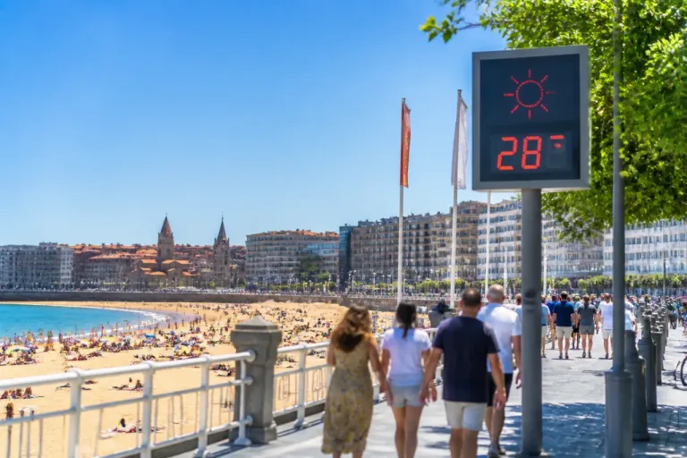 Gijón: cielos despejados y temperaturas en torno a los 28–30 ºC durante el arranque de la semana