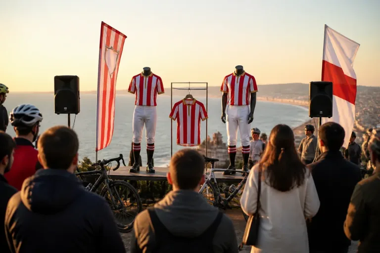 Gijón presencia la nueva equipación del Sporting que recupera las medias negras