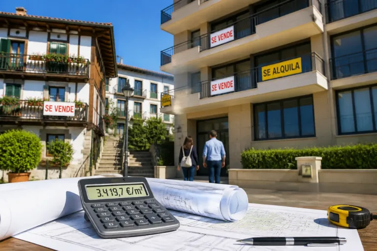 Gipuzkoa, tercera provincia más cara de España para comprar vivienda, supera 3.400 €/m²