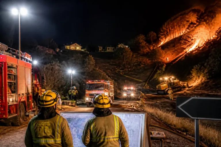 Girona, en vilo por el incendio de les Gavarres: Bombers refuerza el flanco derecho