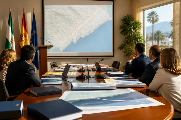 Gobierno y empresarios acuerdan estudiar medidas para mejorar la movilidad en la Axarquía