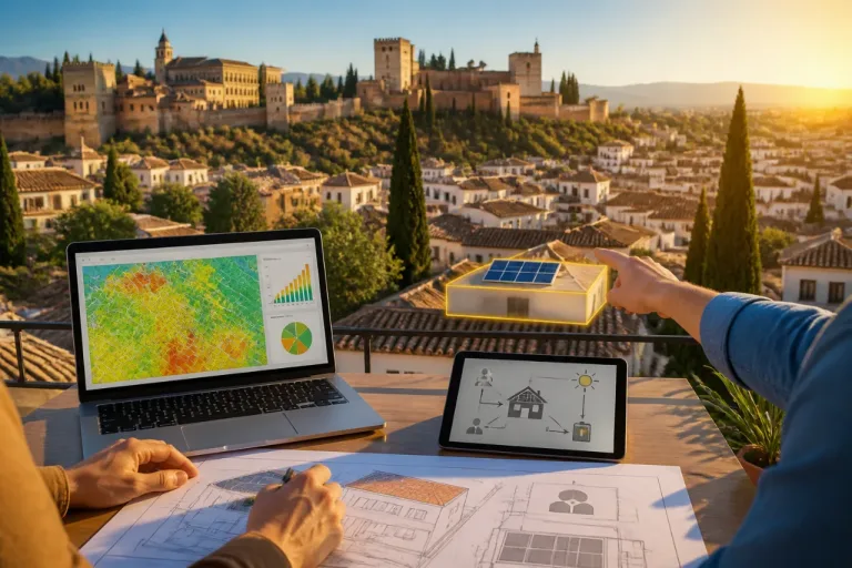 Granada estrena un mapa solar urbano para impulsar el autoconsumo y las comunidades energéticas